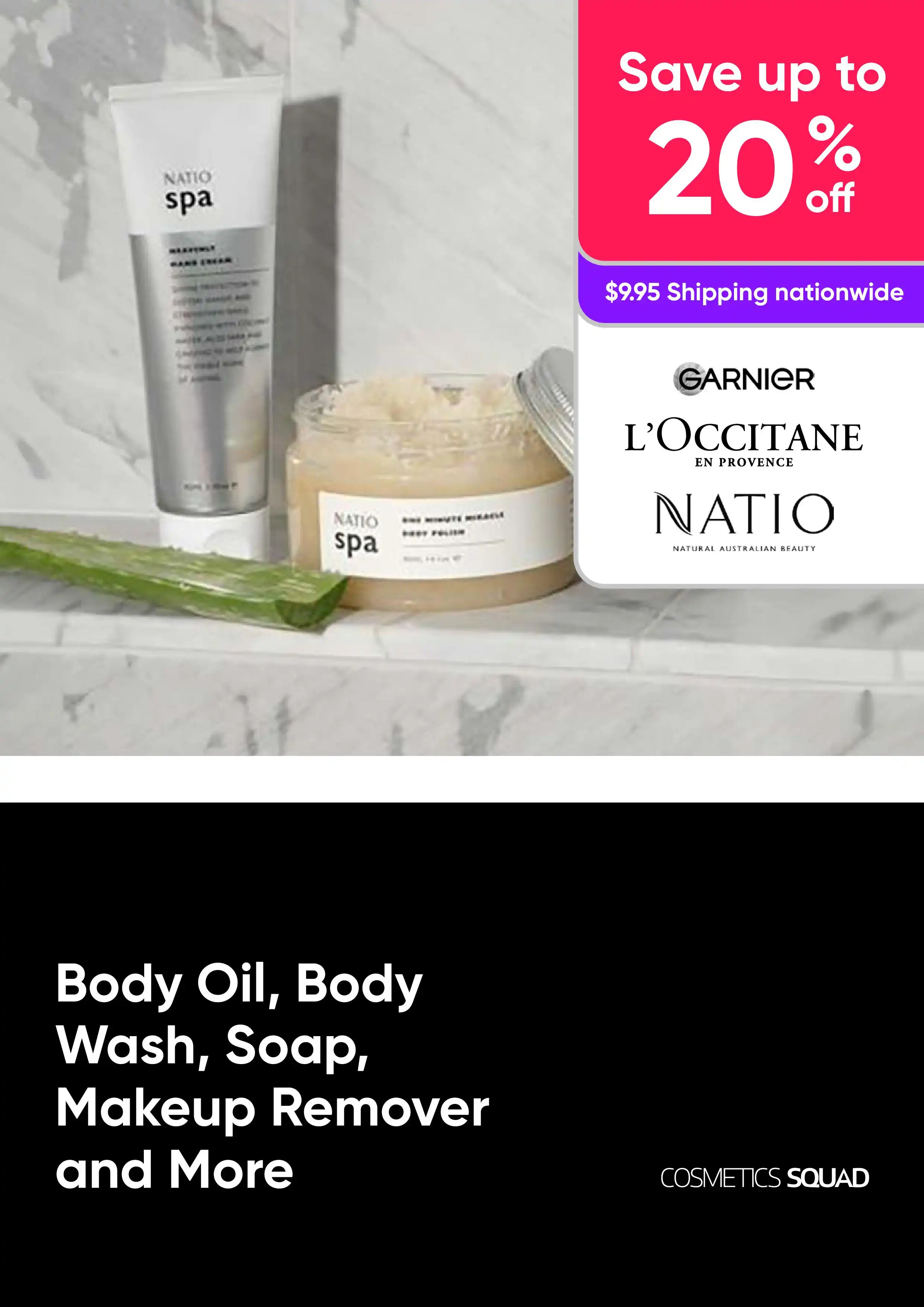 Body Cleaning Sale - Soap, Makeup Remover and More - Garnier, L'Occitane, Natio - Deals from $10