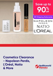 Cosmetics Clearance - up to 90% off Napolean Perdis, L'Oreal, Natio & others