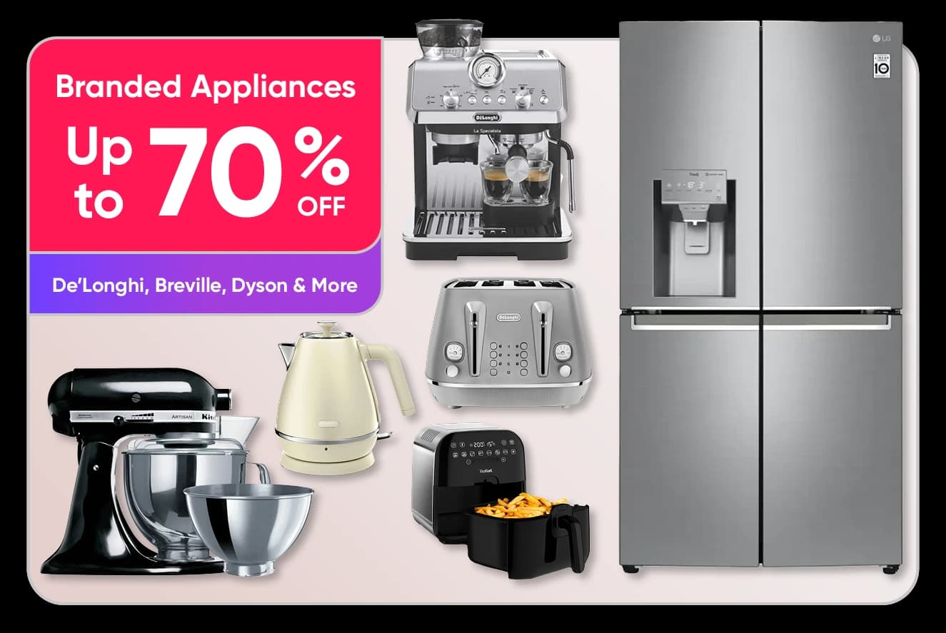 Up to 70% off Branded Appliances