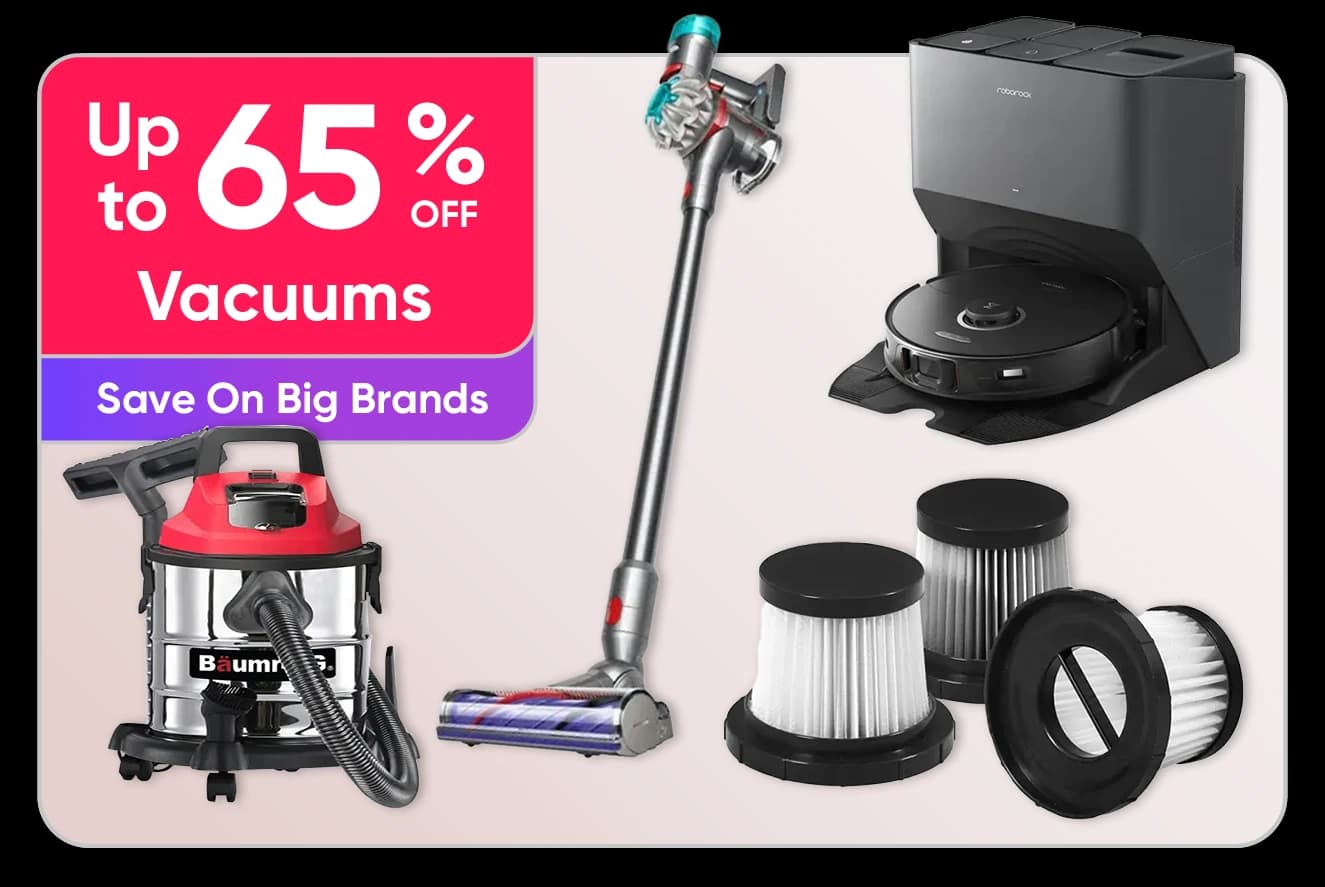 Up to 65% off Vacuums and Robot Vacuums