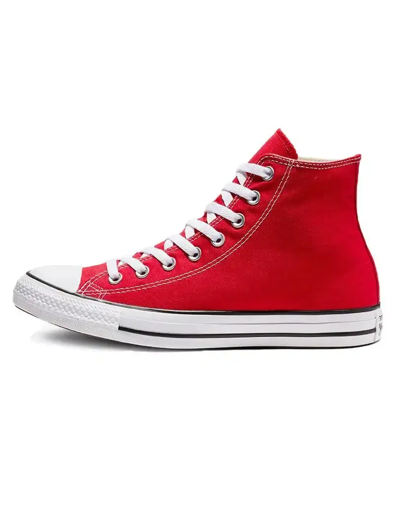 Mens Converse Chuck Taylor All Star Red Hi Top Lace Up Casual Shoe