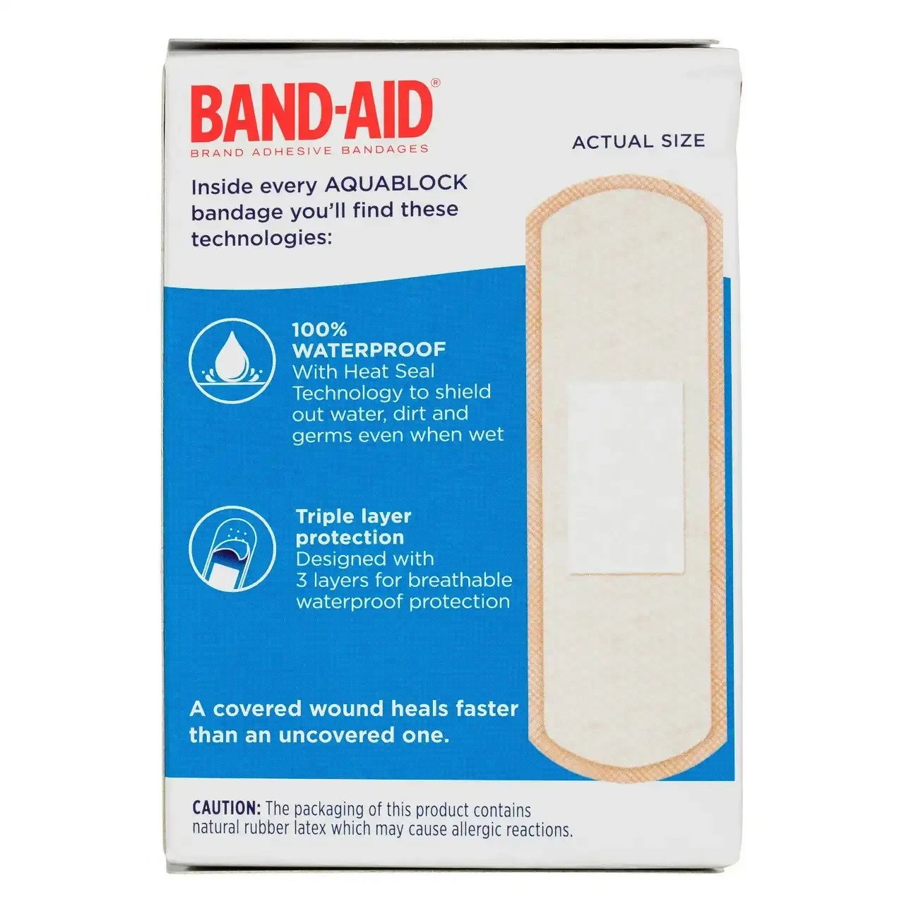 BAND-AID Waterproof Aquablock Sterile Strips 40 Pack