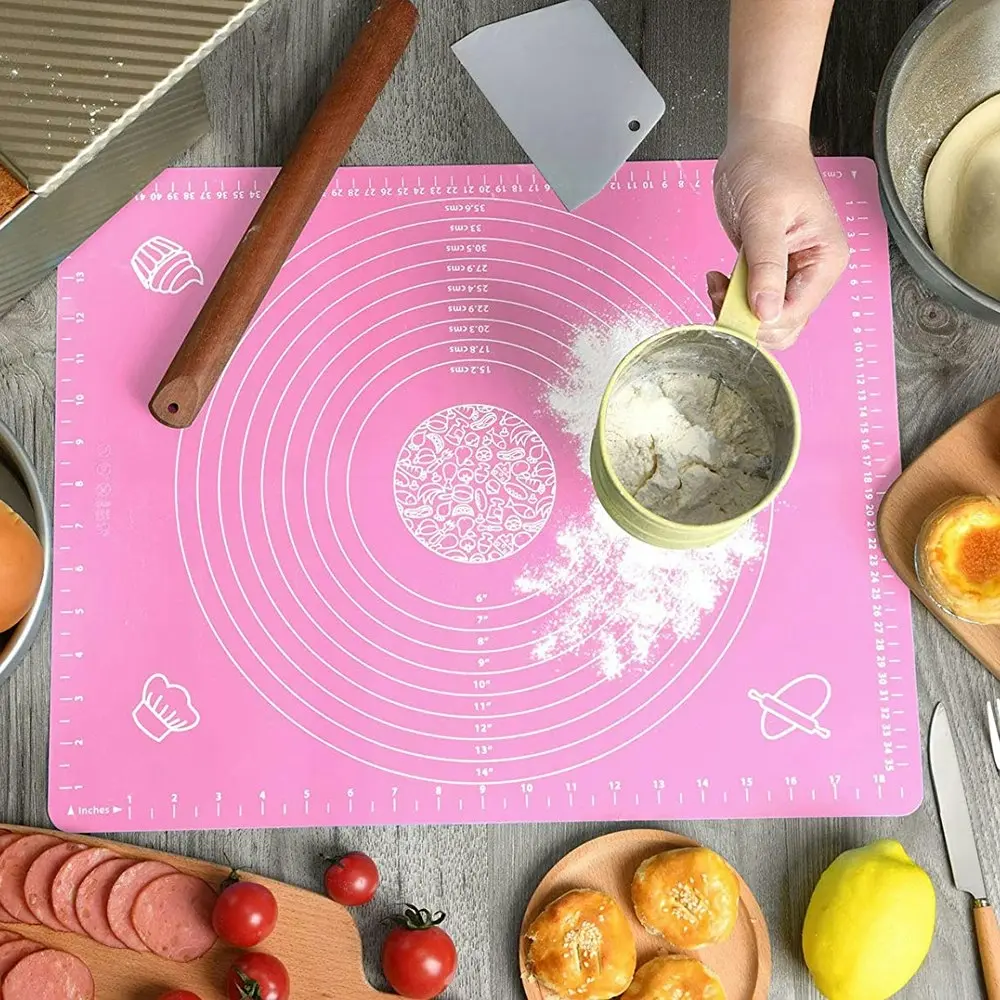 Non-Stick Silicone Baking Mat for Pastry Rolling Dough with