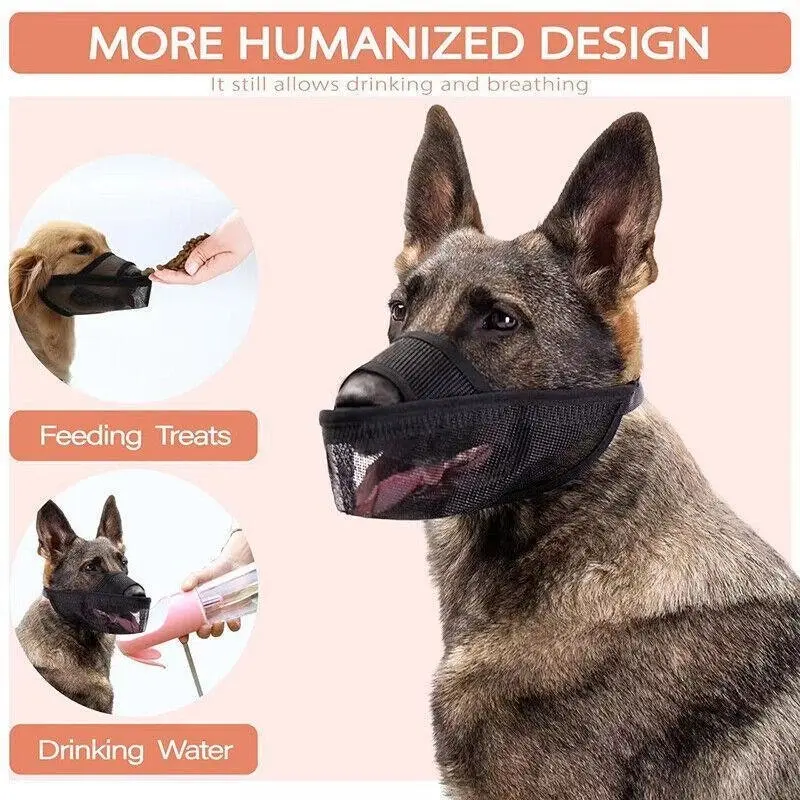 Adjustable XS Size Pet Dog Mask Mouth Muzzle Anti Barking Bite