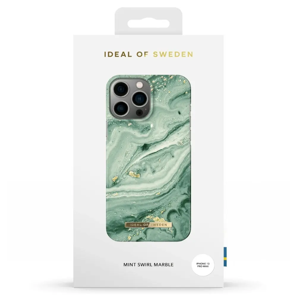 Ideal of Sweden Mint Swirl Marble Case (Suits iPhone 12 Pro Max