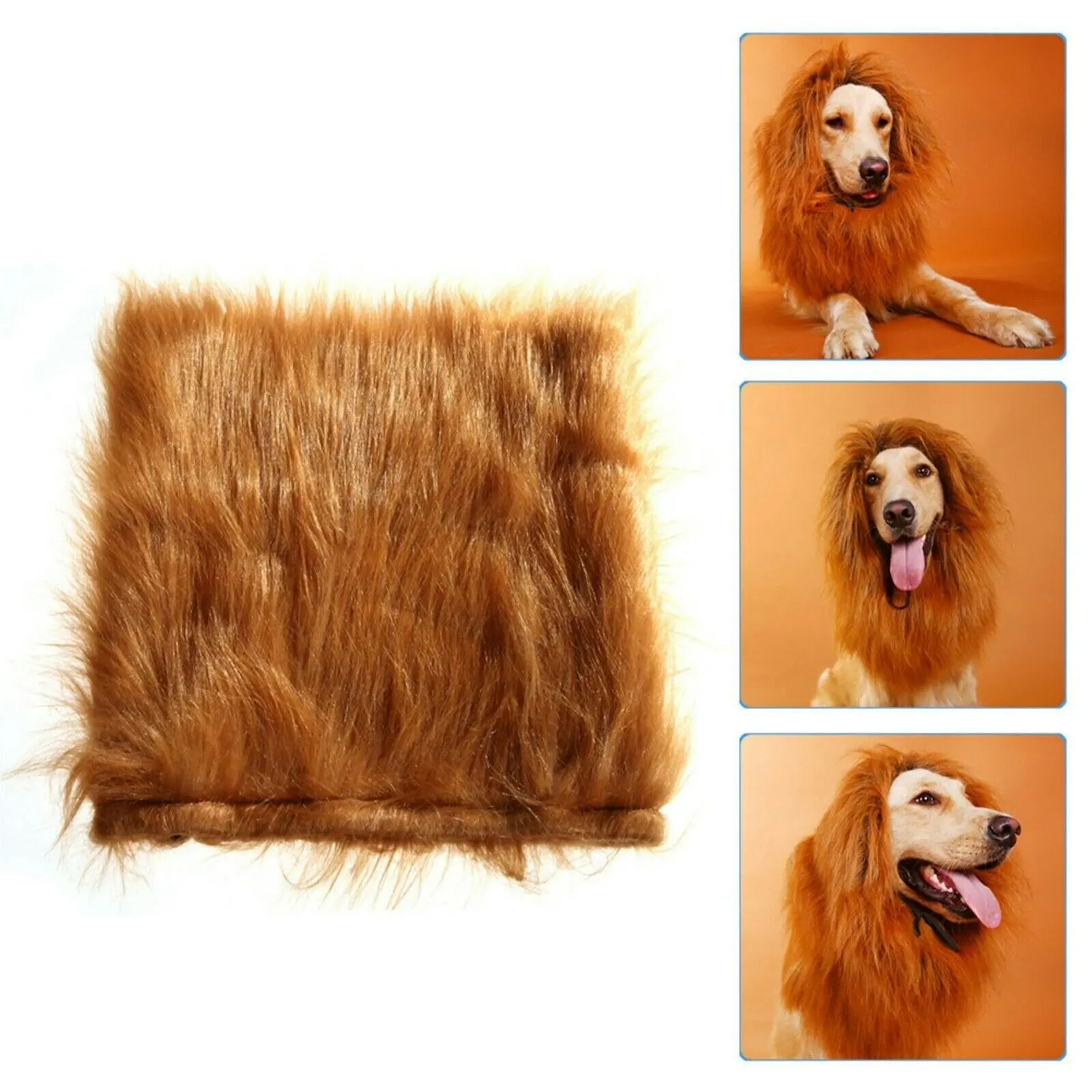 1x Lion Mane Wig Costume Large Dog Fancy Dress Up Party For Pet