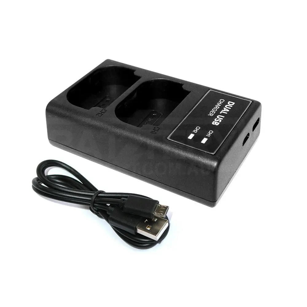 External USB Dual Battery Charger for Fujifilm GFX 100S GFX 50S II