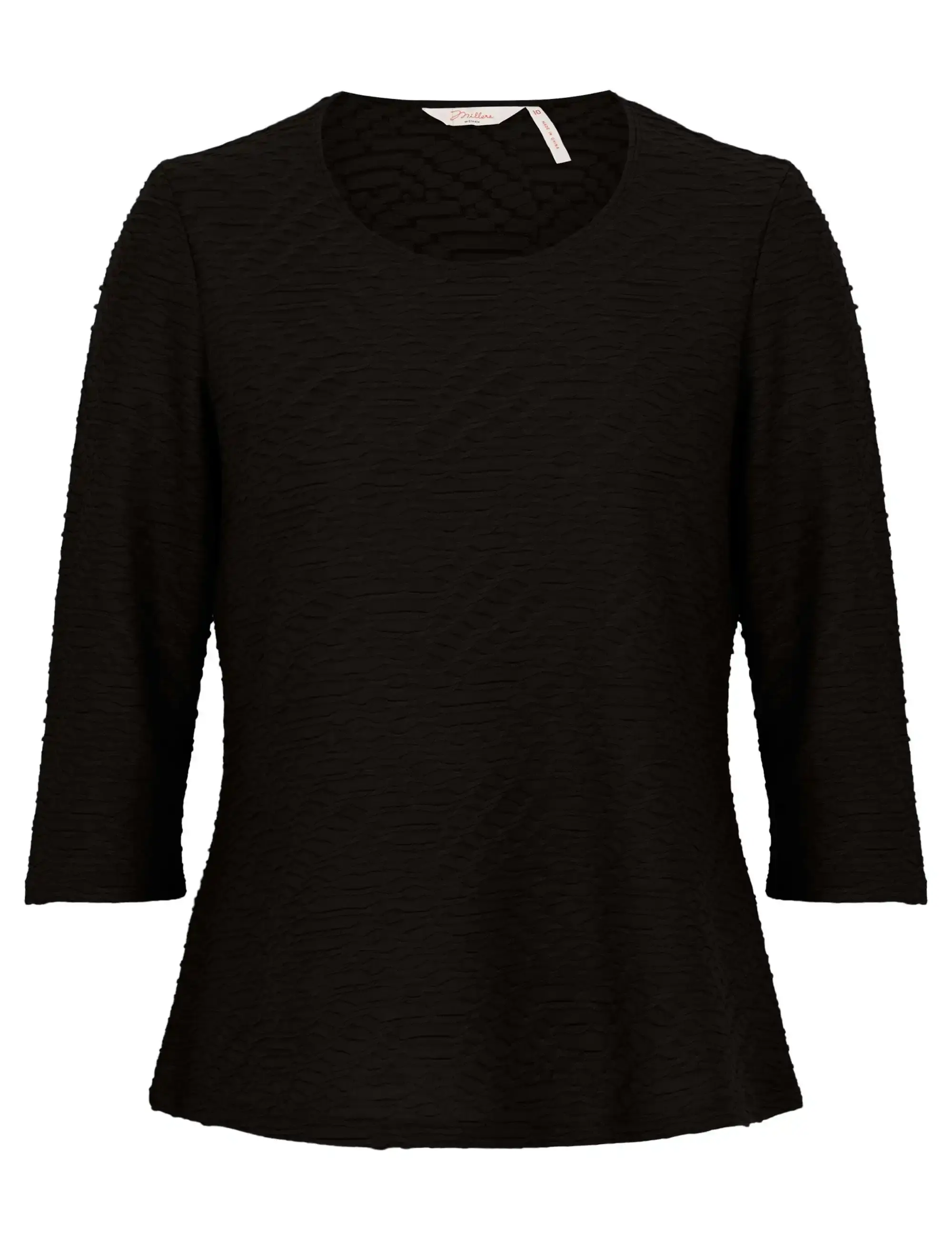 Millers 3/4 Sleeve Tured Top