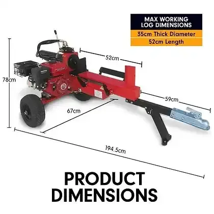 20 Ton Petrol Hydraulic Wood Log Splitter