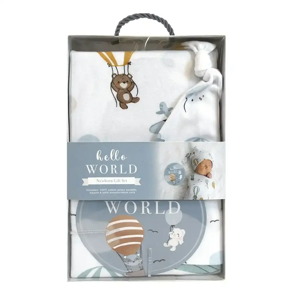 Newborn Hello World Gift Set Up Up & Away