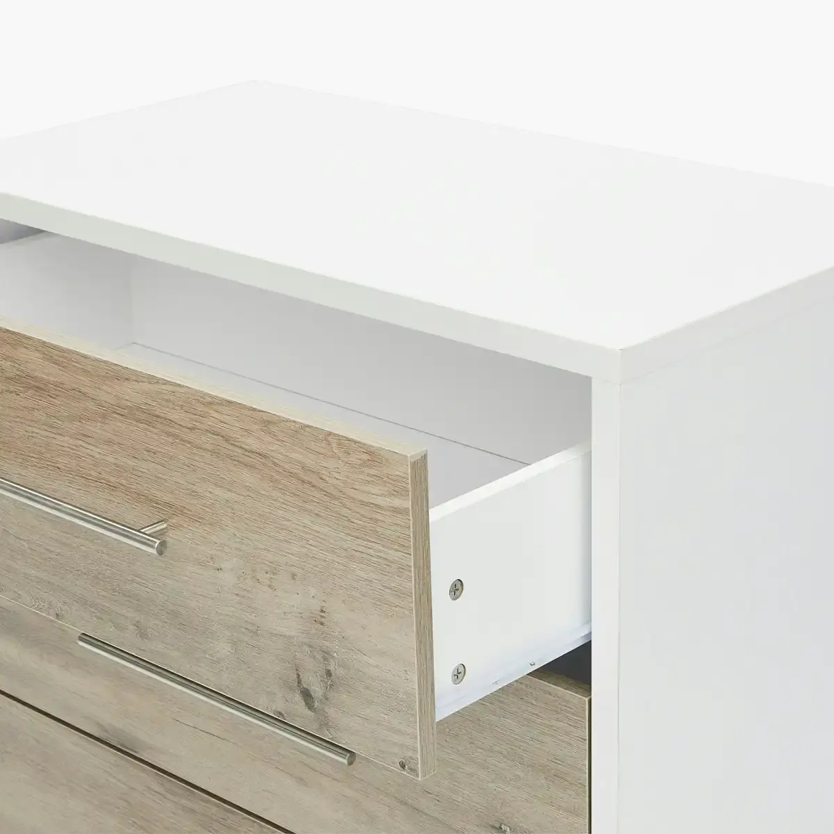 Tasman Eco Elyse Ash/White 3-Drawer Chest