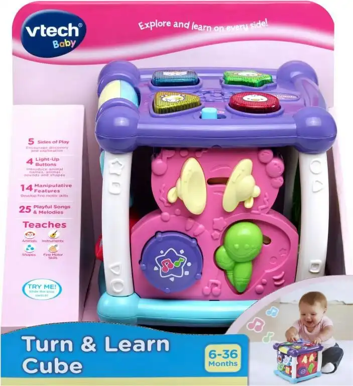 VTech Turn & Learn Cube Pink