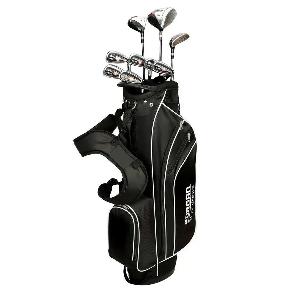 Forgan of St Andrews F100 -1 Inch Golf Clubs Set with Bag, Graphite/Steel, Regular, Mens Right Hand