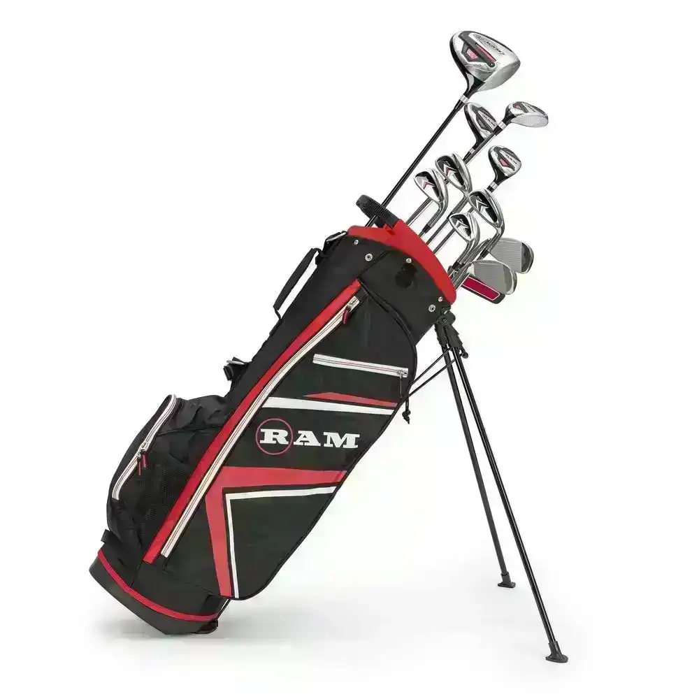 RAM Golf Accubar Plus Golf Clubs Set - Graphite Woods and Steel Shaft Irons - Mens Right Hand