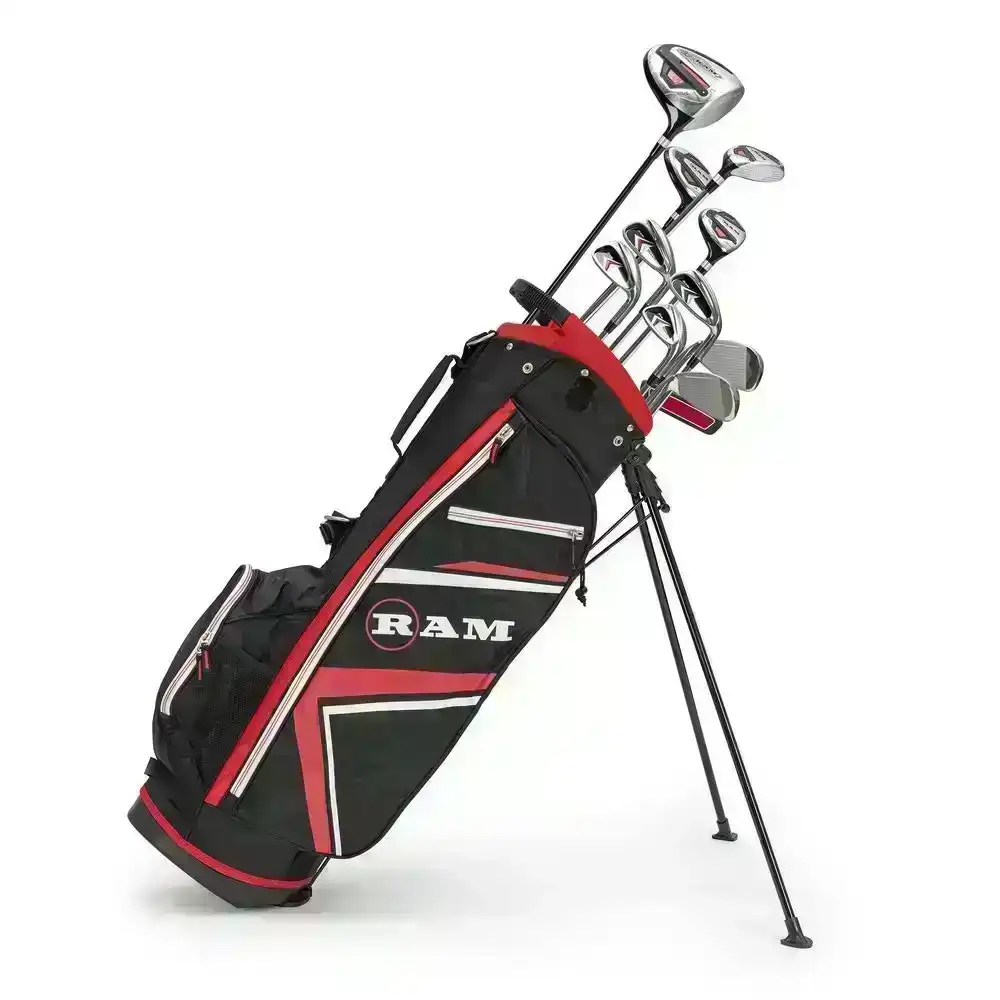 RAM Golf Accubar Plus Mens Right Hand Graphite/Steel Golf Clubs Set Stiff Flex