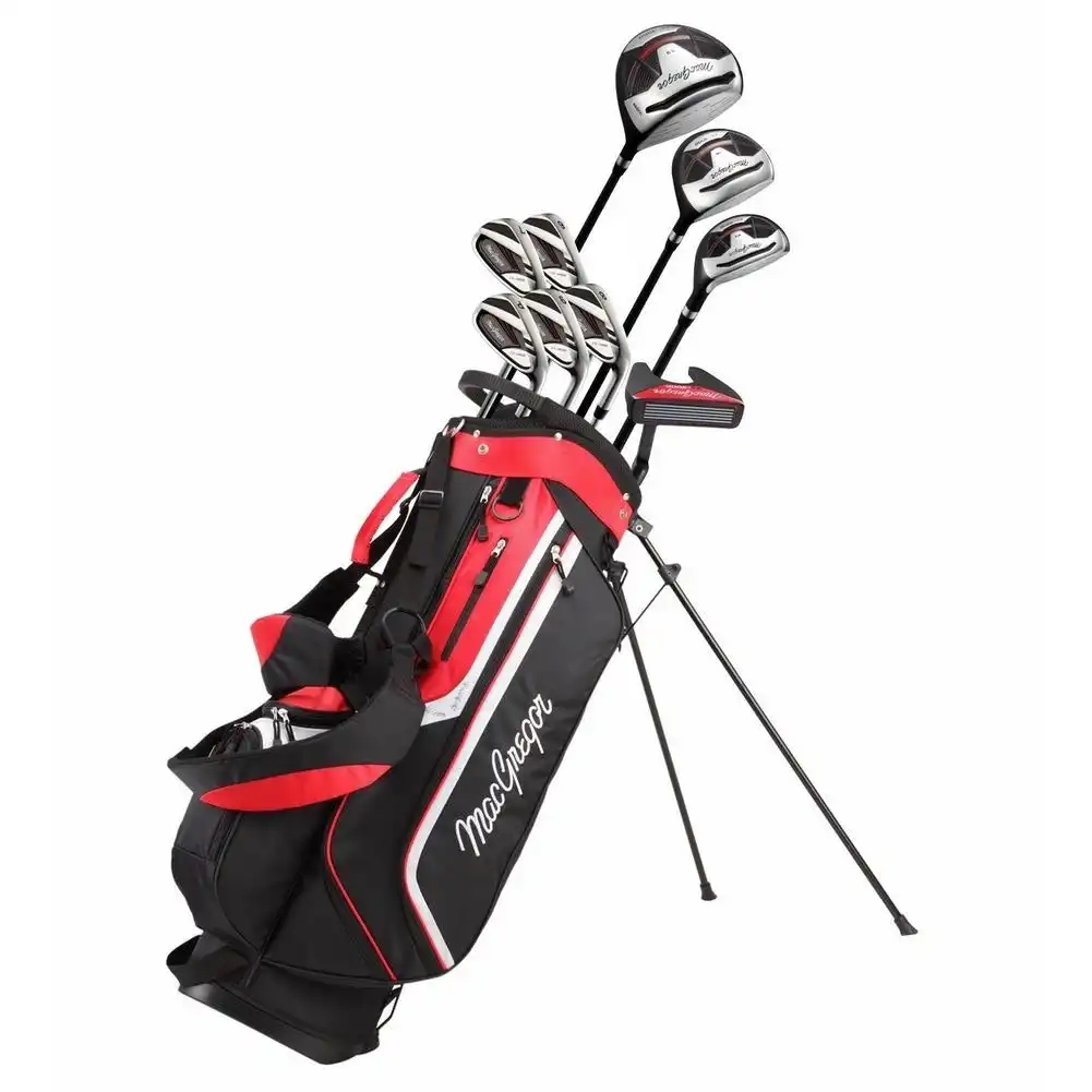MacGregor Golf CG3000 +1 Inch Golf Clubs Set with Bag, Mens Right Hand, Graphite/Steel, Stiff Flex