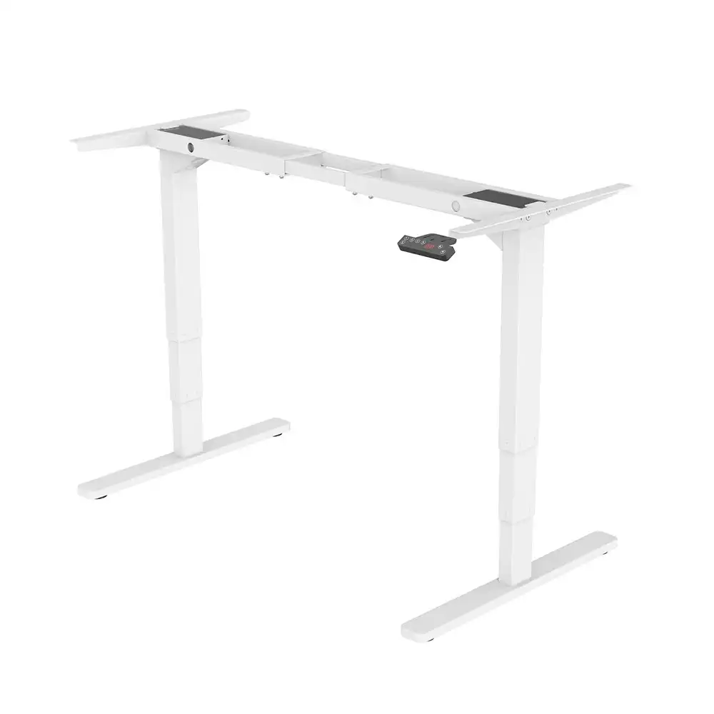 Fortia Standing Desk Frame Only, 60-126cm Height, 2 Motors, 120KG Load, White