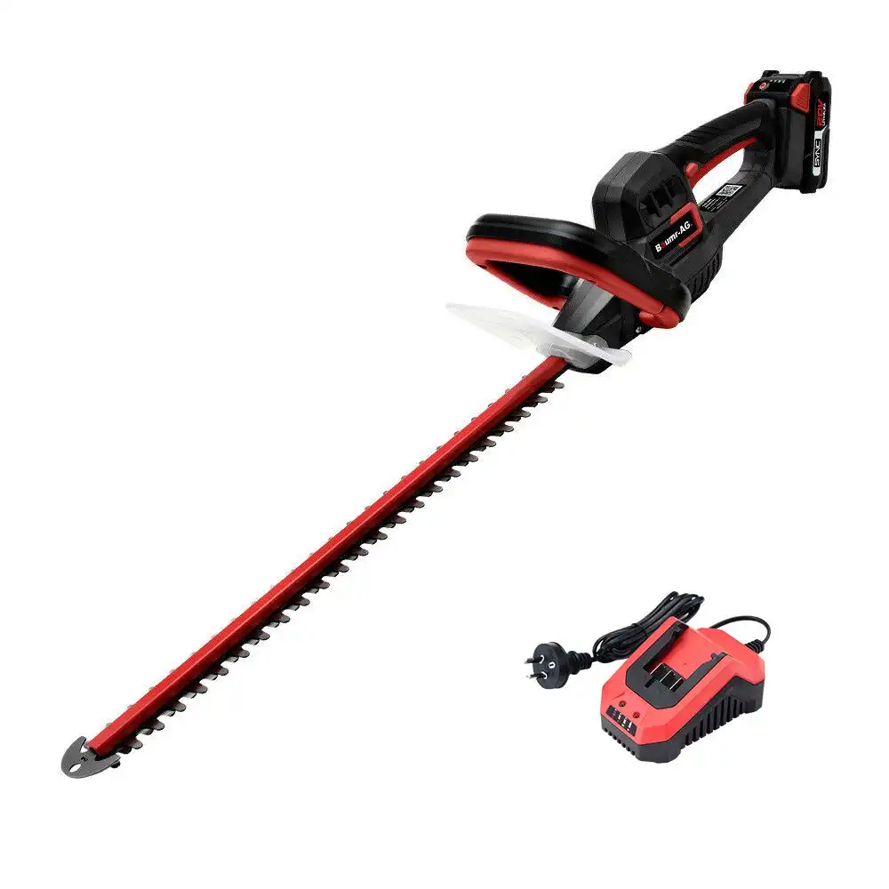 Baumr-AG 20V Cordless Electric Hedge Trimmer Shrub Cutter with Rechargeable Battery & Charger Kit