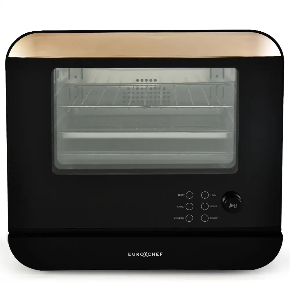 EuroChef 18L 9-in-1 Combi Steam Oven and Air Fryer, Black