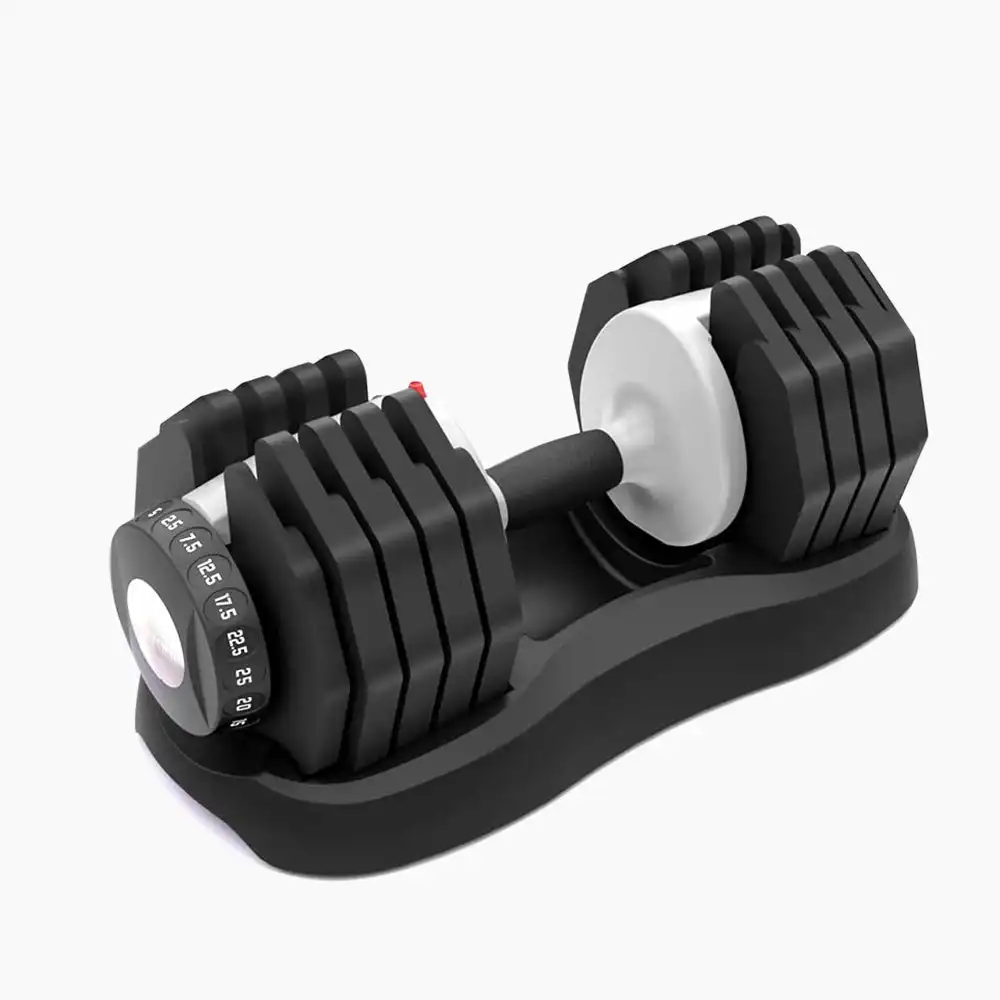 Ativafit 25kg Adjustable Weight Dumbbell Set, for Home Gym Fitness Training