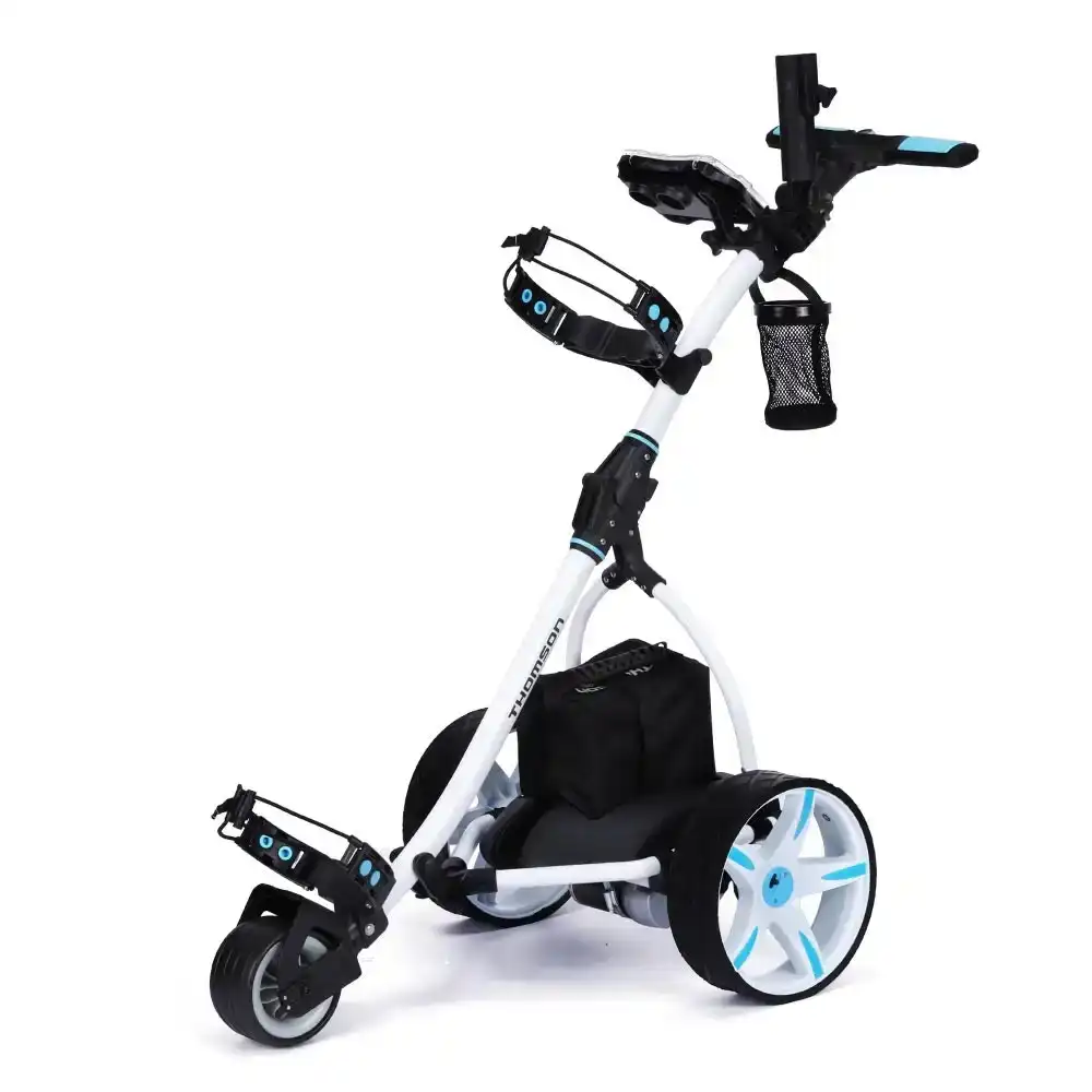 Thomson Electric Golf Buggy Trolley Automatic Motorised Foldable Cart LED