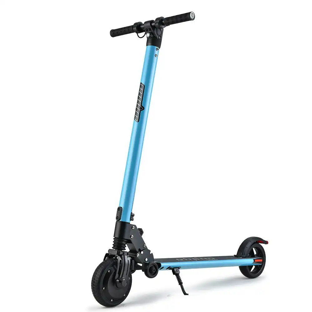 Alpha Peak 300W 10Ah Electric Scooter, Suspension, for Adults or Teens, Blue