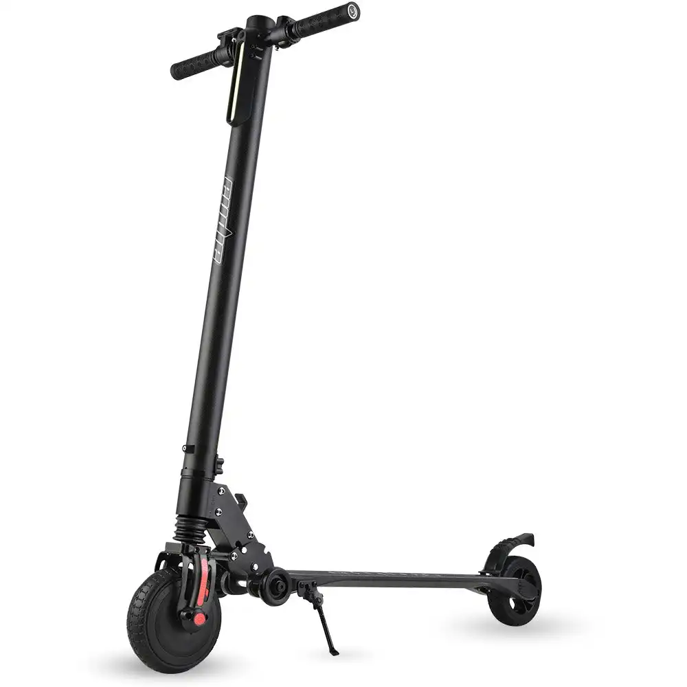 Alpha Carbon Gen III Ultra-light 300W 10Ah Electric Scooter Suspension, for Adults or Teens, Black/Red
