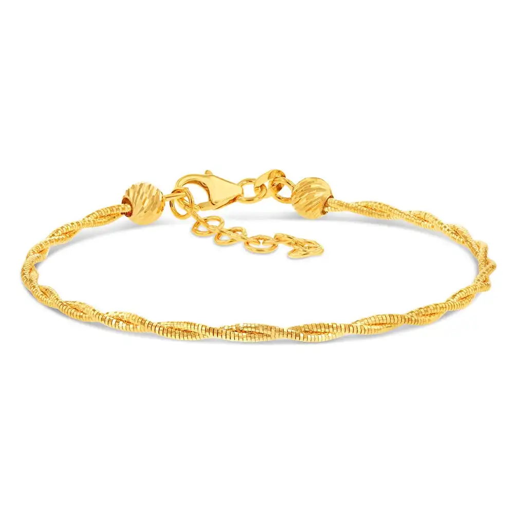 9ct Yellow Gold Omega 19cm Bracelet