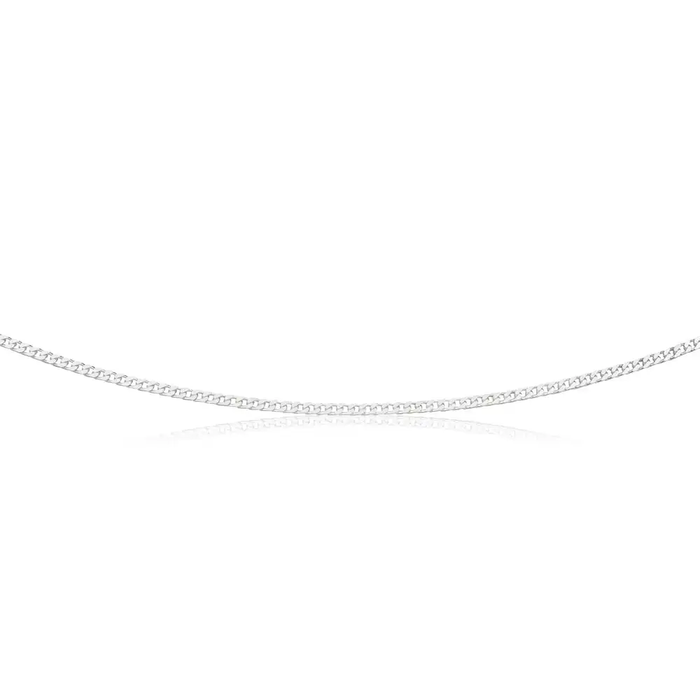 Sterling Silver Curb Chain 80 gauge 55cm