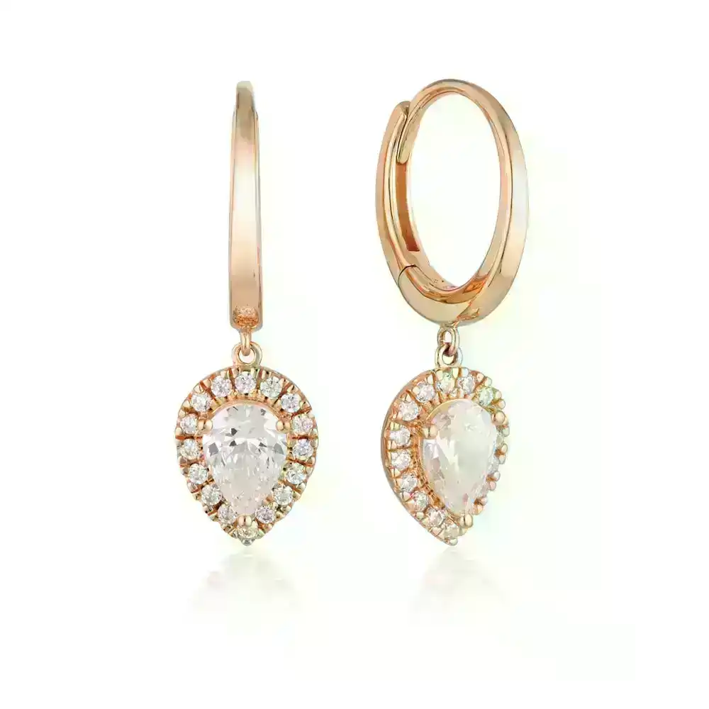 Georgini Luxe Rose Gold Plated Sterling Silver Splendore Earrings
