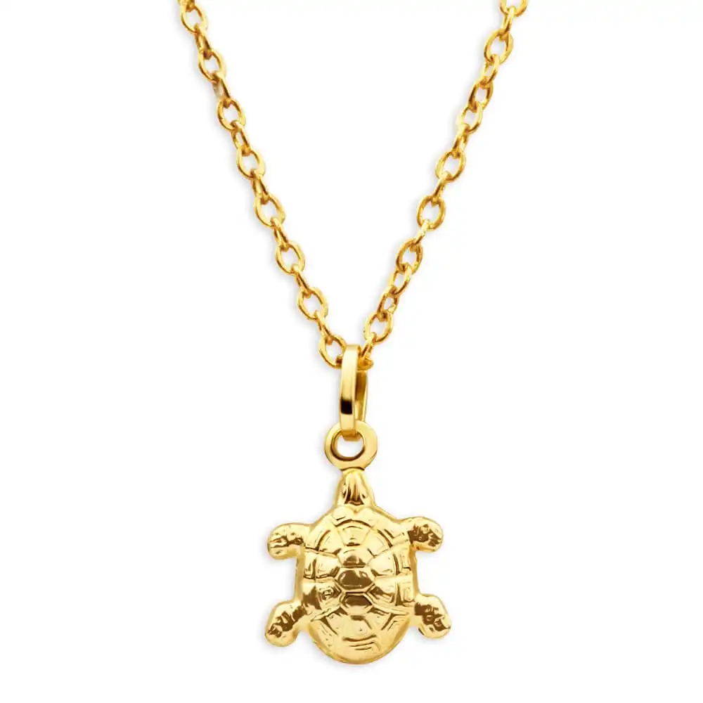 9ct Yellow Gold Turtle Pendant
