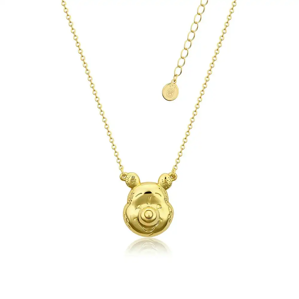 Disney Gold Plated Winnie The Pooh Pendant on 45+7cm Chain