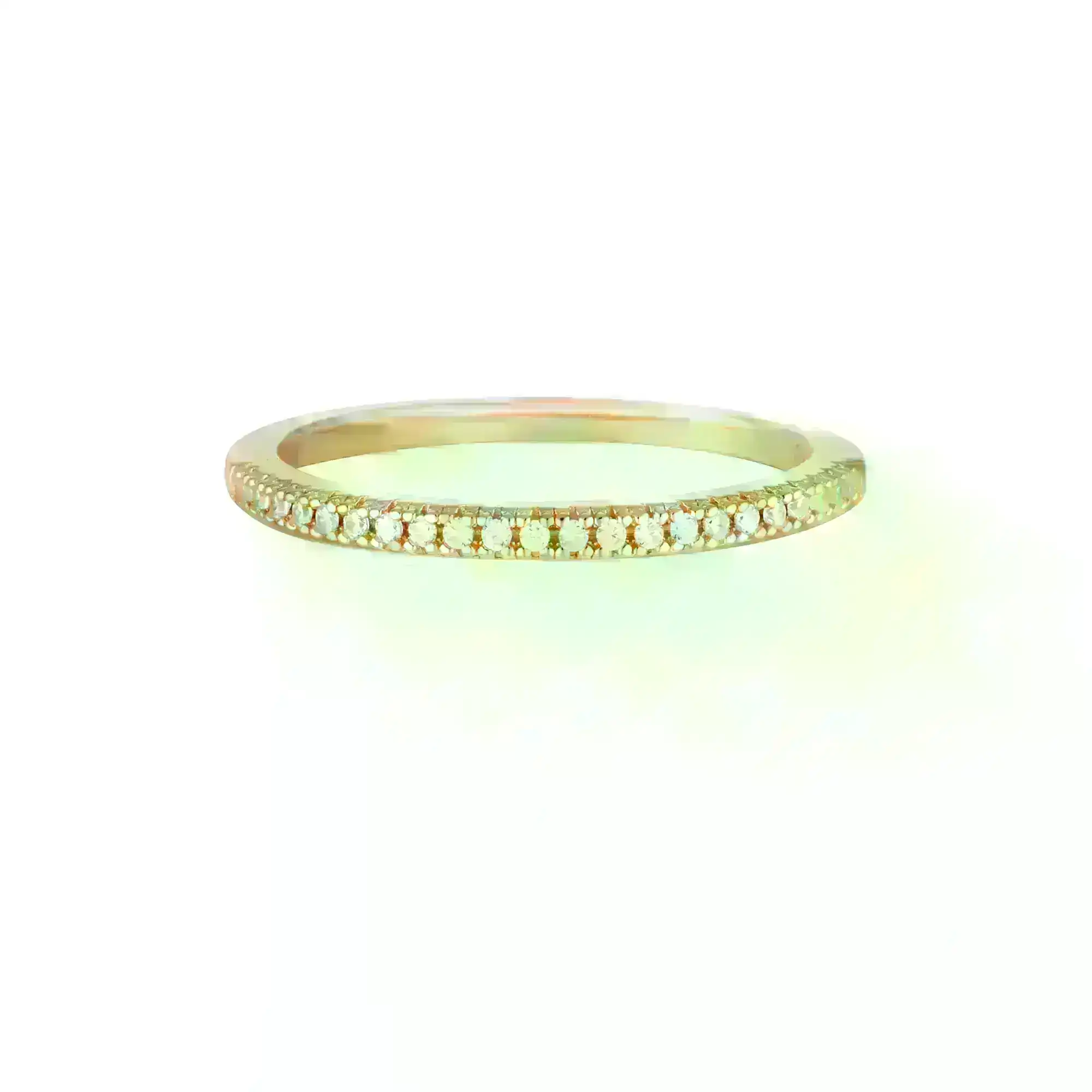 Georgini Iconic Bridal Rose Gold Plated Sterling Silver Anne Band Ring
