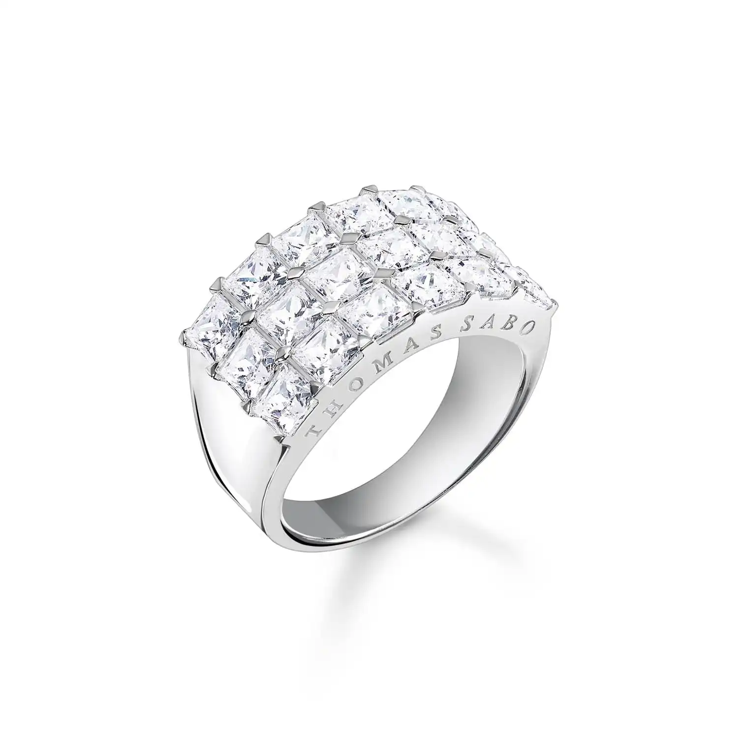 Thomas Sabo Heritage Sterling Silver Wide CZ Ring