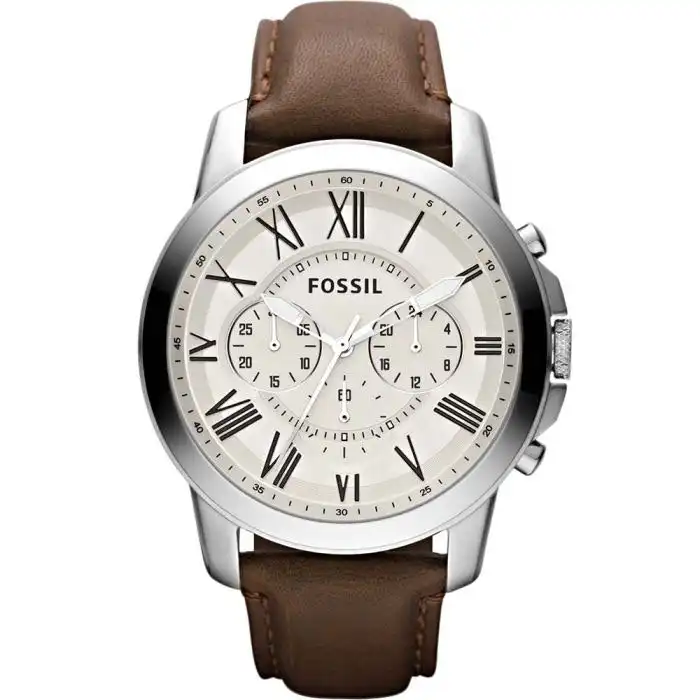 Fossil 'Grant' FS4735 Brown Leather