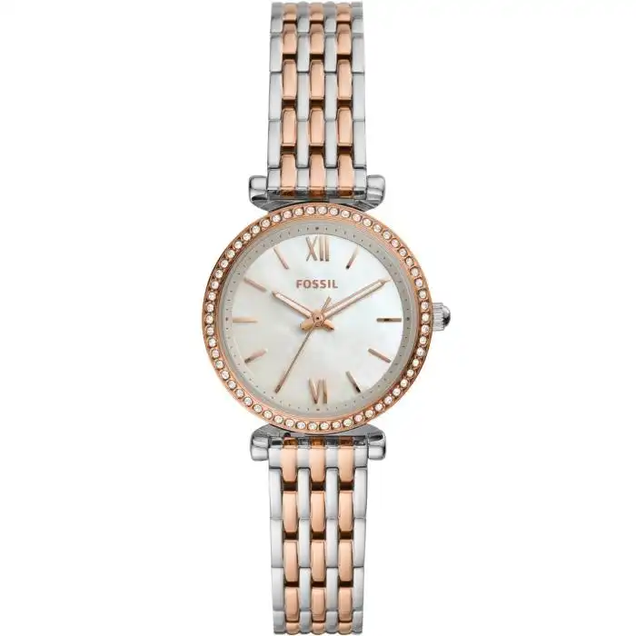 Fossil Carlie Mini ES4649 Two-Tone Stainless Steel Womens Watch