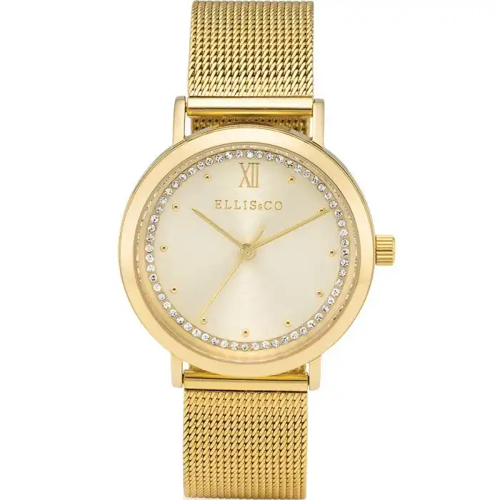 Ellis & Co Gold Plated Womens Watch