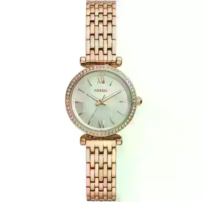 Fossil Carlie Mini ES4648 Rose Stainless Steel Womens Watch