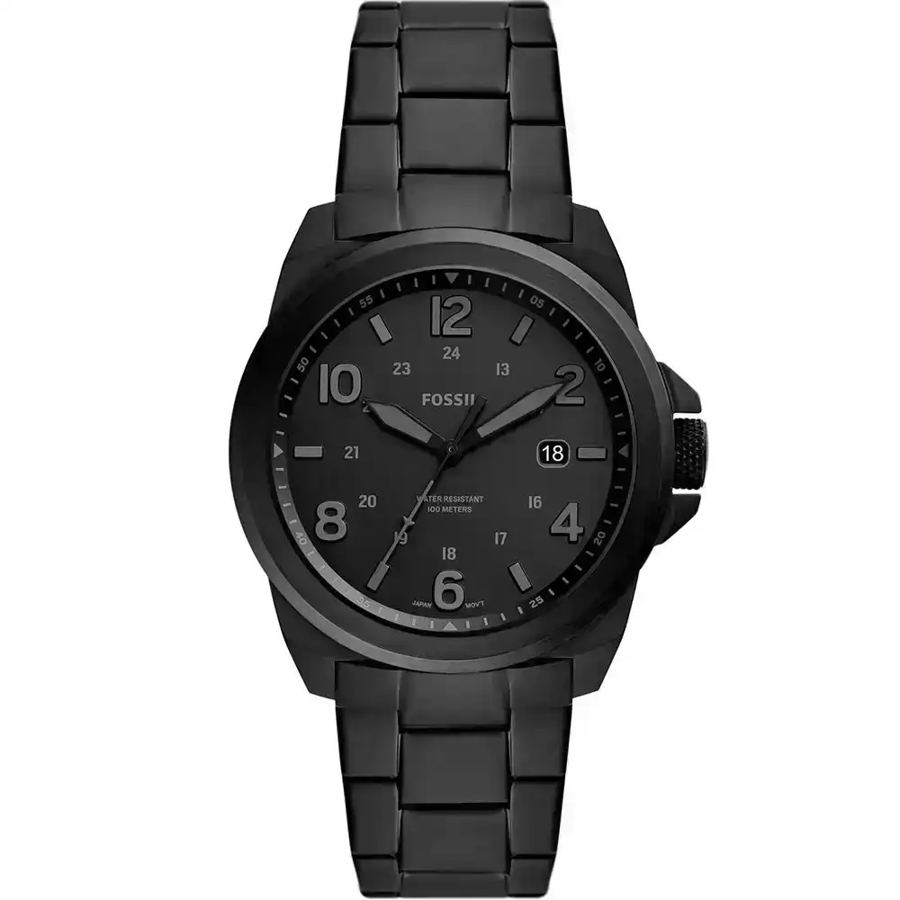 Fossil FS5940 Bronson Black Stainless Steel Mens Watch