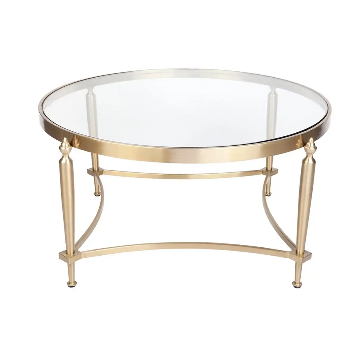 Jak Glass Coffee Table - Gold