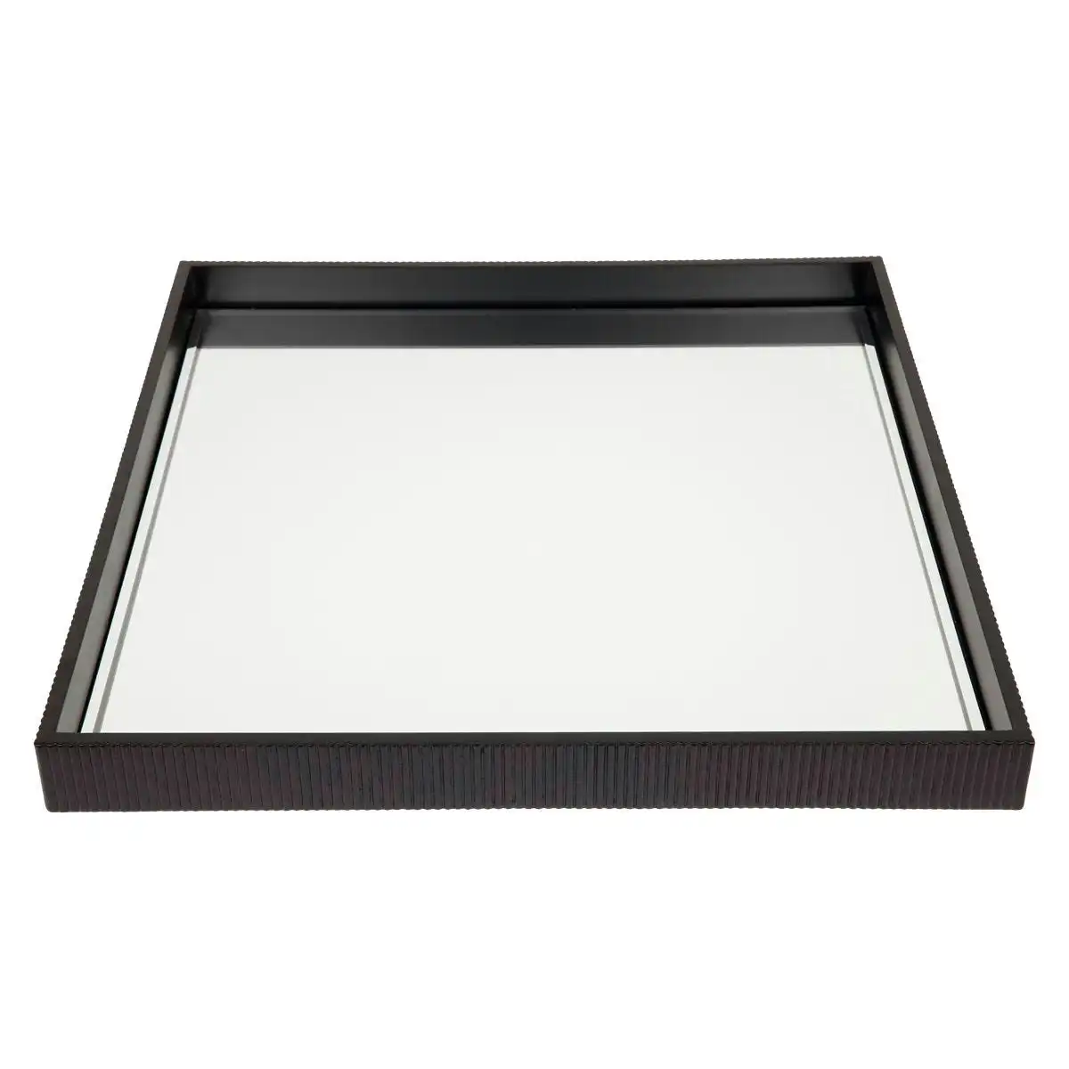 Miles Mirrored Tray - Large Black