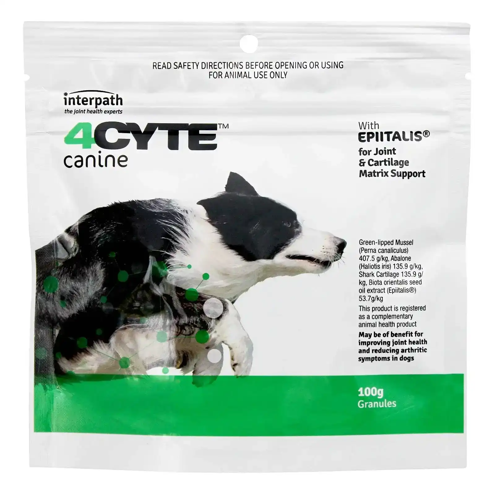 4cyte Canine Joint Support Supplement Granules For Dogs 100 Gm