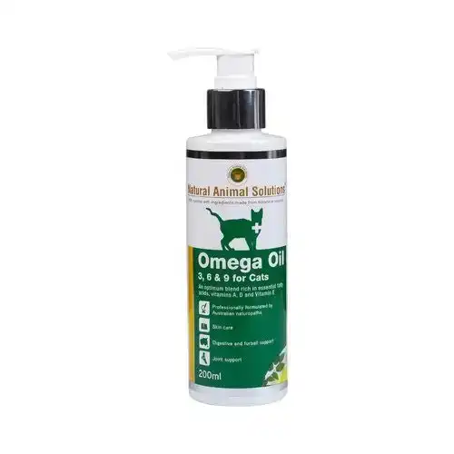 Natural Animal Solutions Omega 3,6 & 9 Oil For Cats 200 mL
