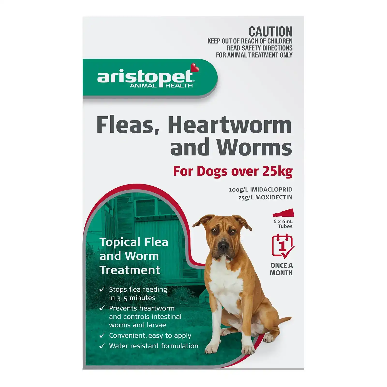 Aristopet Spot On Treatment For Dogs Over 25 Kg (RED) 6 Pack