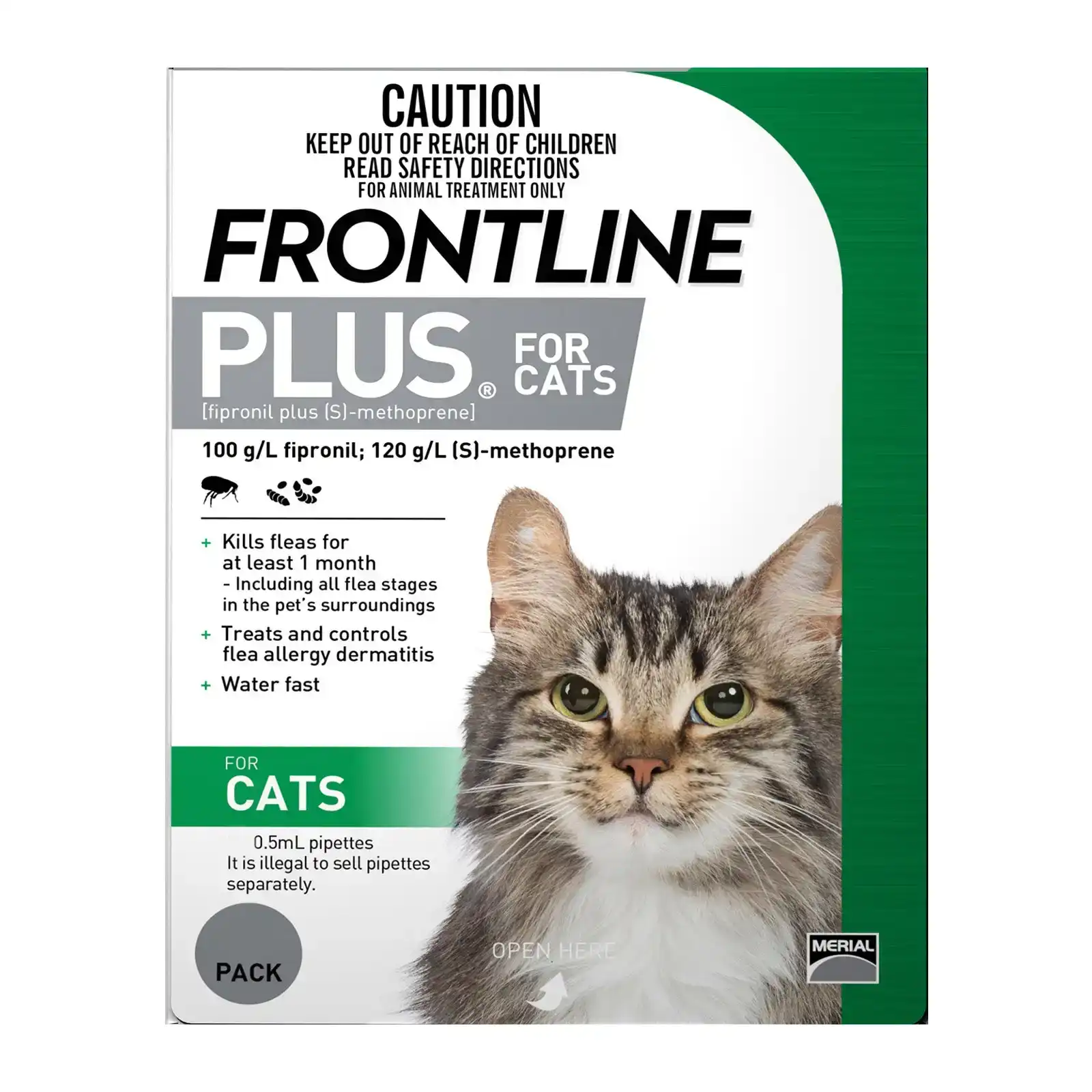 Frontline Plus For Cats 3 Pipettes