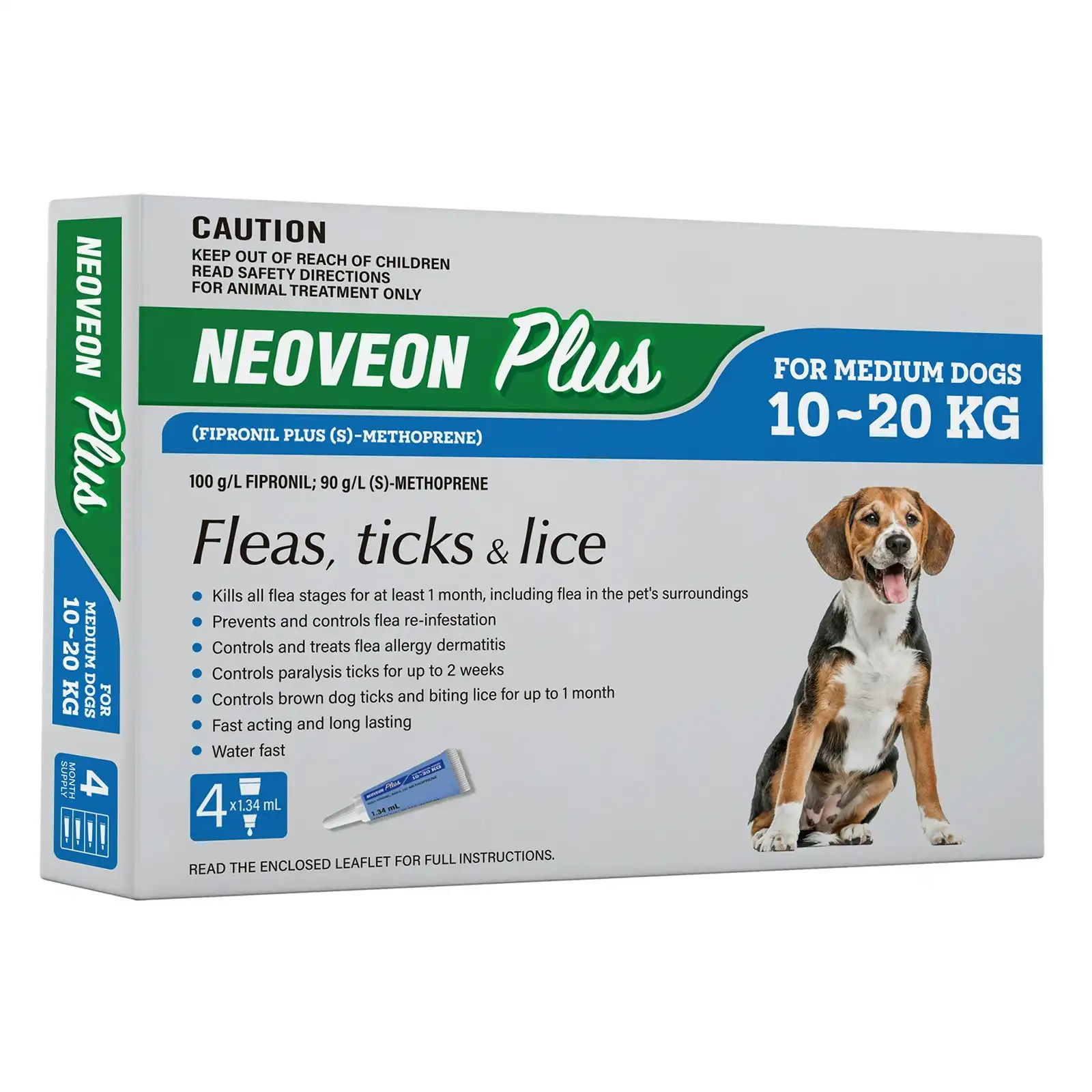 Neoveon Plus For Medium Dogs 10 to 20 Kg (BLUE) 4 Pipettes