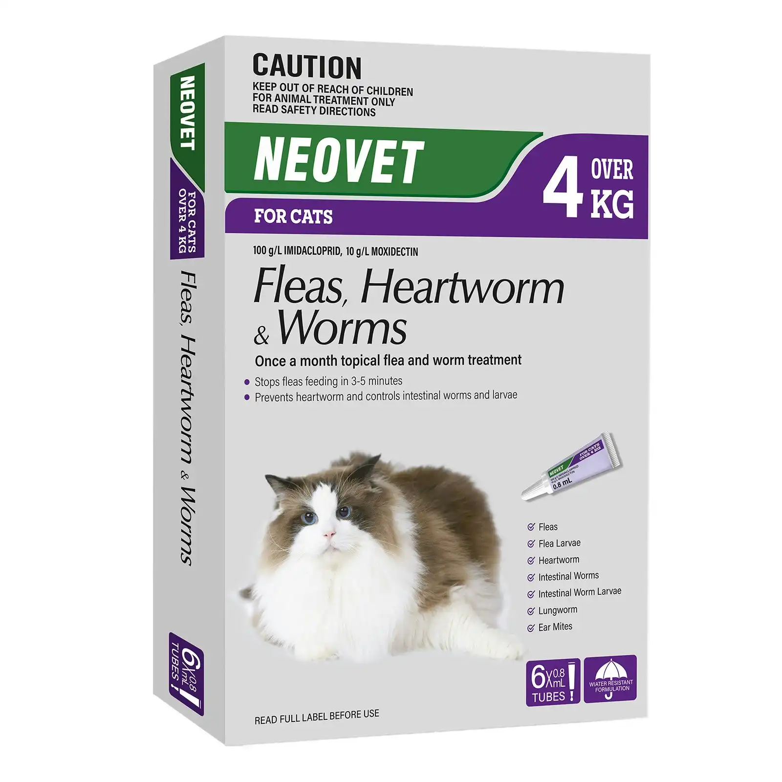 Neovet for Cats Over 4 Kg (PURPLE) 6 Pack