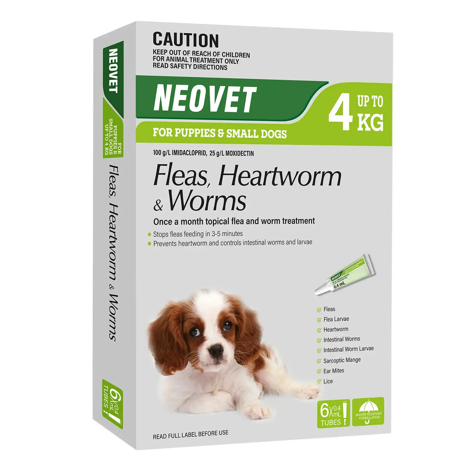 Neovet for Puppies and Small Dogs Up To 4 Kg (GREEN) 6 Pack