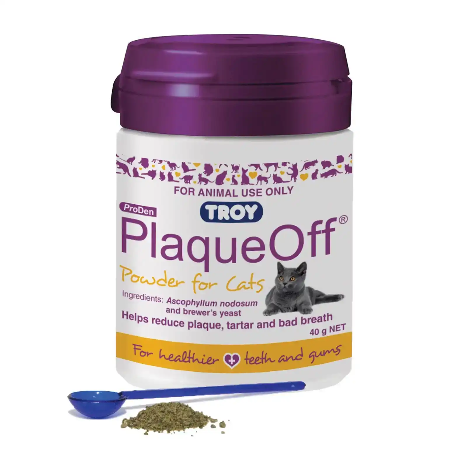 PlaqueOff Dental Powder for Cats 40 GM