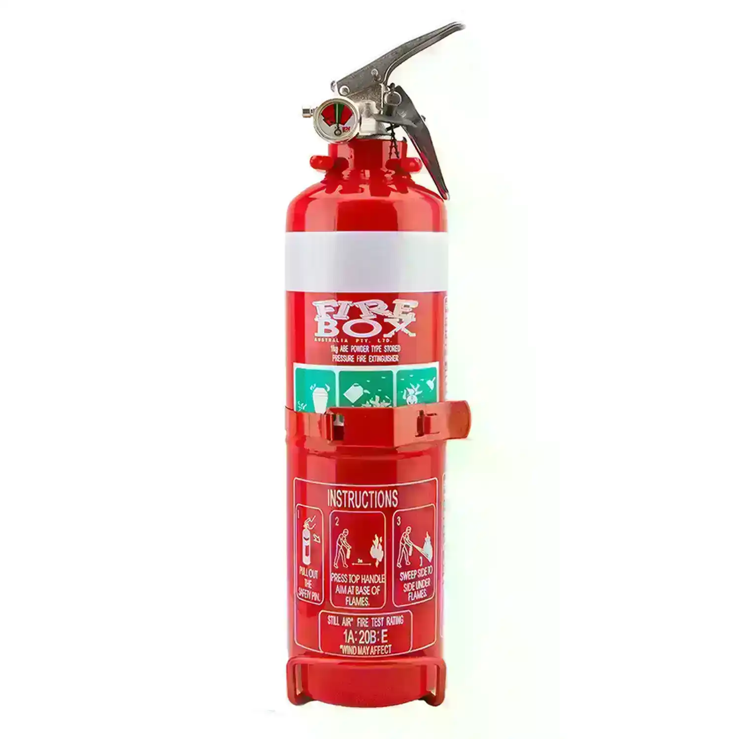 Fire Extinguisher ABE Professional Dry Chemical Powder w/ Bracket Car Boat 1kg